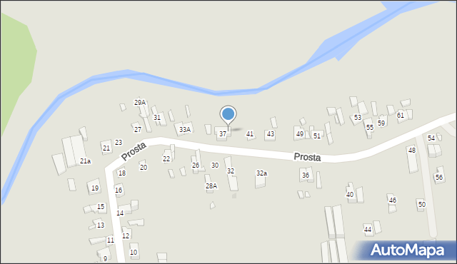 Będzin, Prosta, 39, mapa Będzin