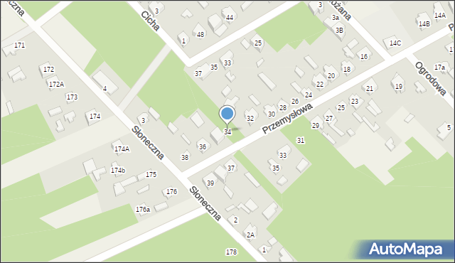 Bełchów, Przemysłowa, 34, mapa Bełchów