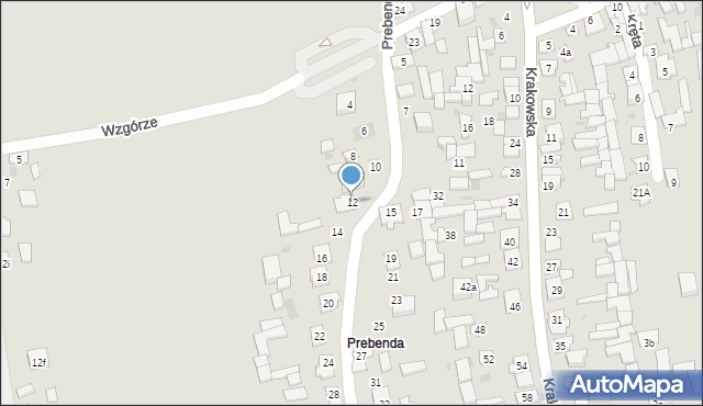 Bełżyce, Prebendarska, 12, mapa Bełżyce