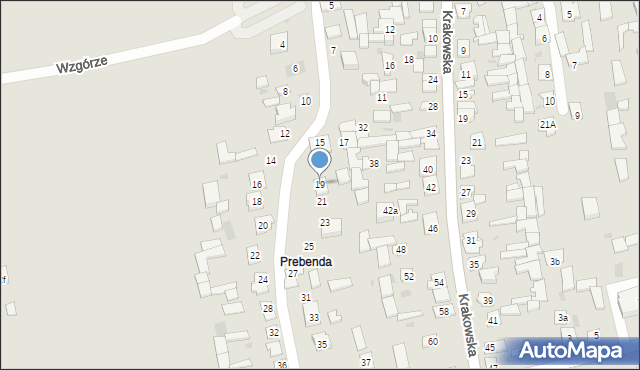 Bełżyce, Prebendarska, 19, mapa Bełżyce