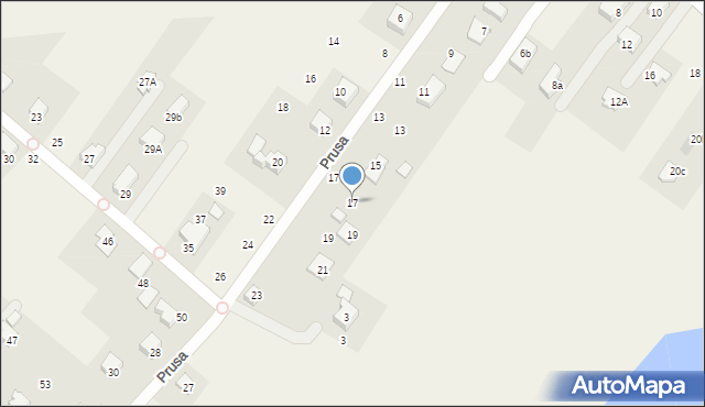 Bestwina, Prusa Bolesława, 17, mapa Bestwina