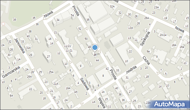 Biała Podlaska, Prosta, 46, mapa Białej Podlaskiej