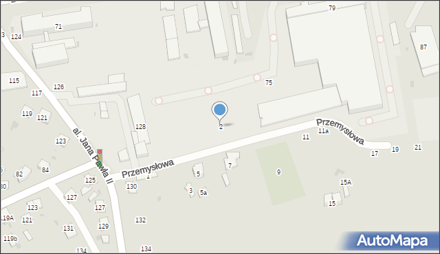 Biała Podlaska, Przemysłowa, 2, mapa Białej Podlaskiej