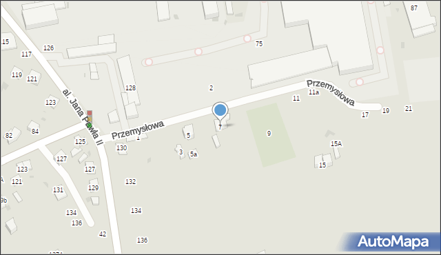 Biała Podlaska, Przemysłowa, 7, mapa Białej Podlaskiej