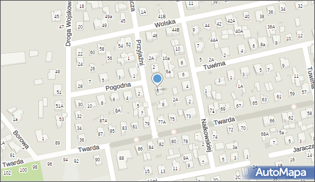 Biała Podlaska, Przyjaźni, 6, mapa Białej Podlaskiej