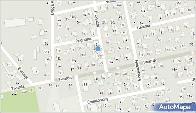 Biała Podlaska, Przyjaźni, 7, mapa Białej Podlaskiej