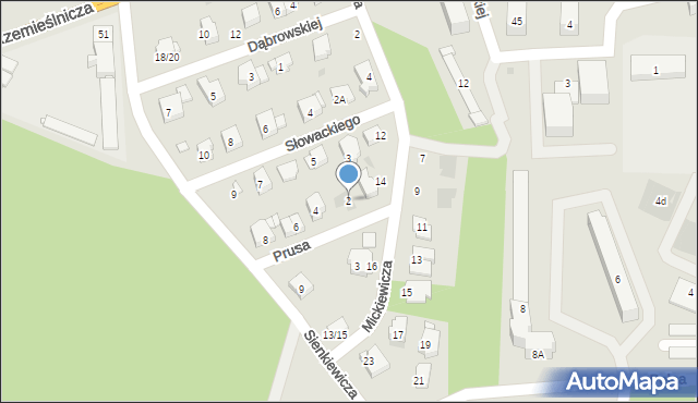 Białobrzegi, Prusa Bolesława, 2, mapa Białobrzegi