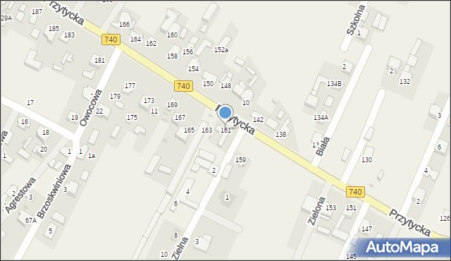 Bielicha, Przytycka, 161, mapa Bielicha