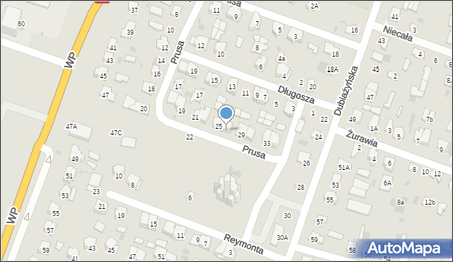 Bielsk Podlaski, Prusa Bolesława, 27, mapa Bielsk Podlaski