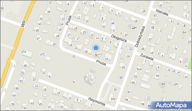 Bielsk Podlaski, Prusa Bolesława, 29, mapa Bielsk Podlaski