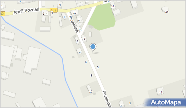 Bielsko, Prusimska, 5b, mapa Bielsko