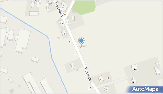 Bielsko, Prusimska, 5e, mapa Bielsko