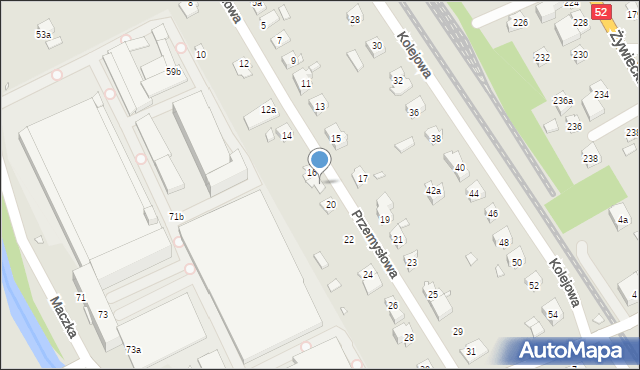 Bielsko-Biała, Przemysłowa, 18, mapa Bielsko-Białej