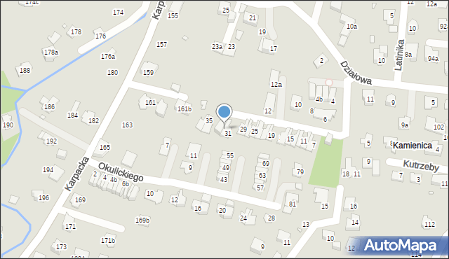 Bielsko-Biała, Przeździeckiego Wacława, gen., 33, mapa Bielsko-Białej