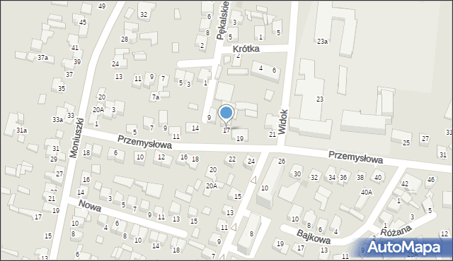 Biłgoraj, Przemysłowa, 17, mapa Biłgoraj