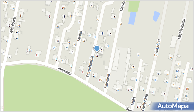 Blachownia, Przechodnia, 4, mapa Blachownia