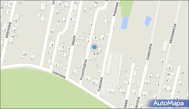 Blachownia, Przechodnia, 6, mapa Blachownia