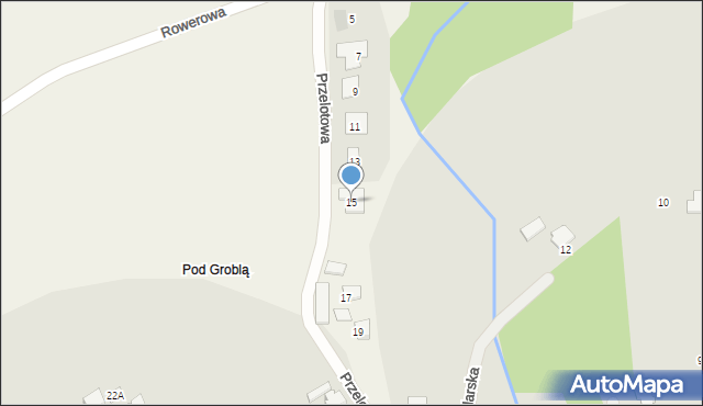 Bładnice Górne, Przelotowa, 15, mapa Bładnice Górne