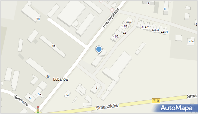 Błaszki, Przemysłowa, 21, mapa Błaszki