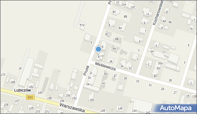 Blizne Jasińskiego, Prusa Bolesława, 4, mapa Blizne Jasińskiego