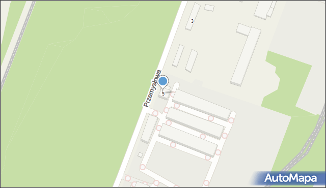 Blok Dobryszyce, Przemysłowa, 5, mapa Blok Dobryszyce