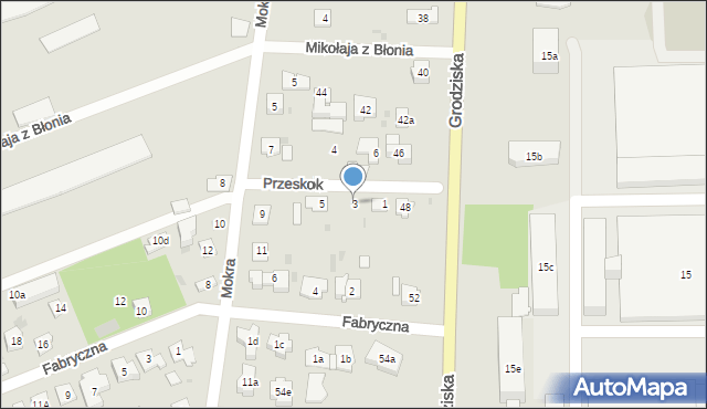 Błonie, Przeskok, 3, mapa Błonie