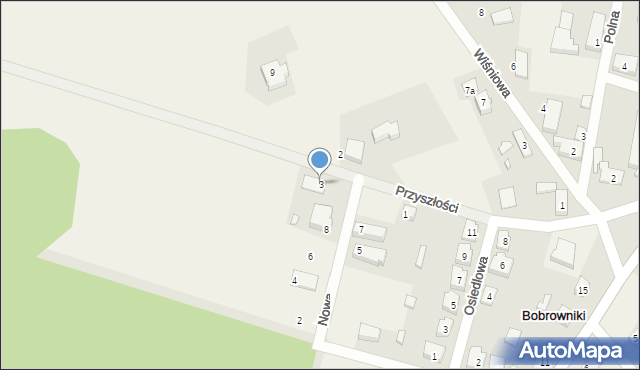 Bobrowniki, Przyszłości, 3, mapa Bobrowniki