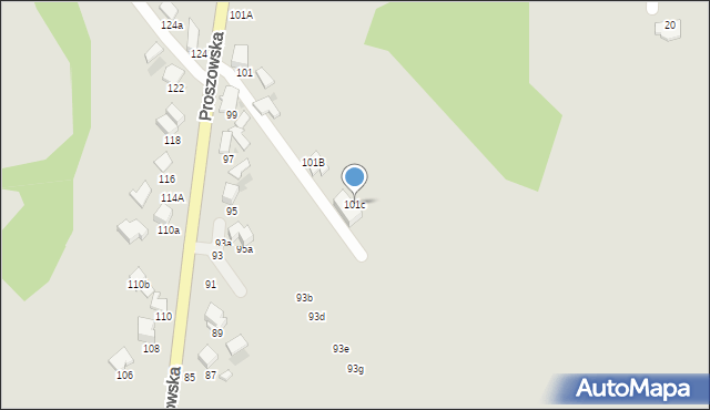 Bochnia, Proszowska, 101c, mapa Bochni