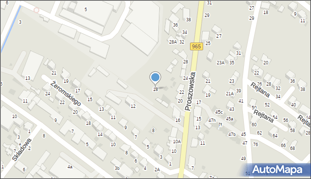 Bochnia, Proszowska, 18, mapa Bochni