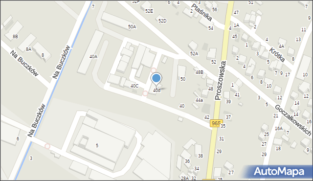 Bochnia, Proszowska, 40d, mapa Bochni