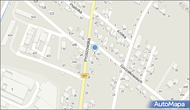 Bochnia, Proszowska, 41A, mapa Bochni