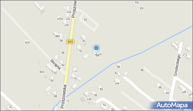 Bochnia, Proszowska, 79a, mapa Bochni