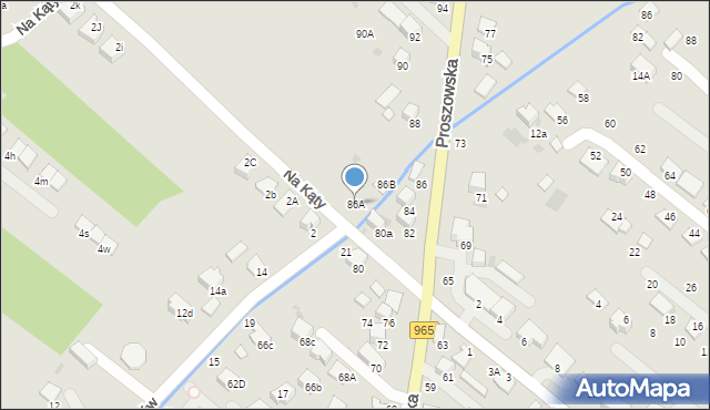 Bochnia, Proszowska, 86A, mapa Bochni