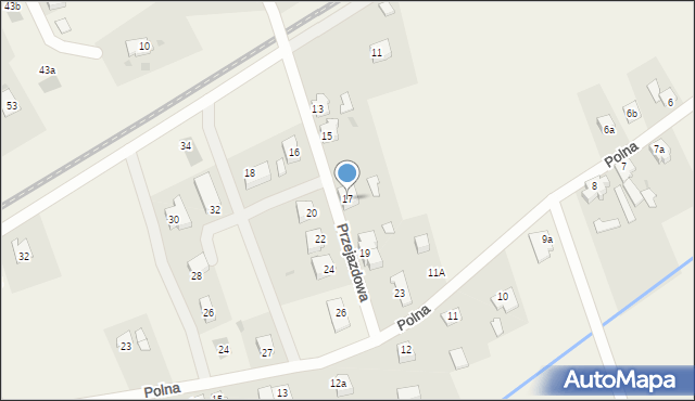 Bogdaniec, Przejazdowa, 17, mapa Bogdaniec