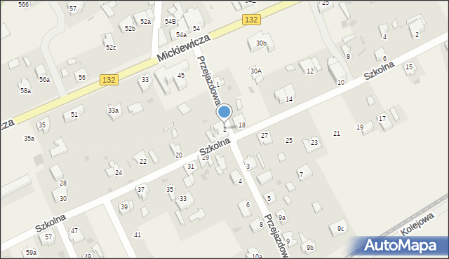 Bogdaniec, Przejazdowa, 2, mapa Bogdaniec