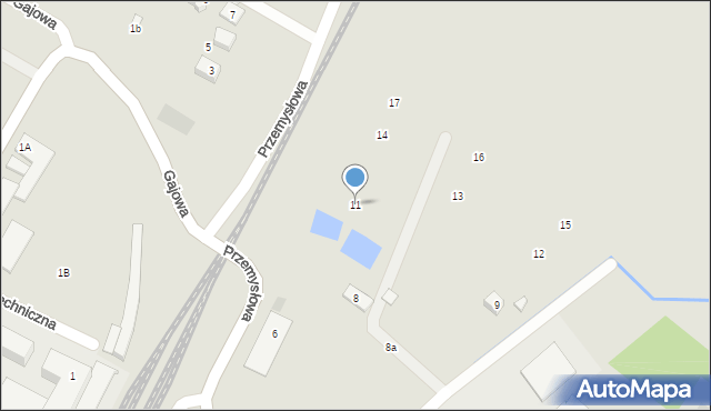 Boguchwała, Przemysłowa, 11, mapa Boguchwała