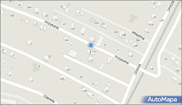 Boguchwała, Przytulna, 3, mapa Boguchwała