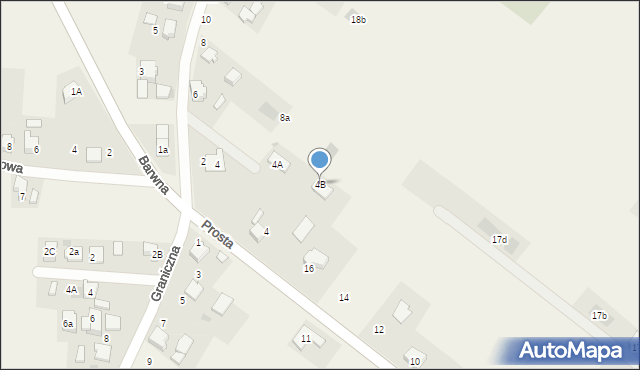 Bojszowy Nowe, Prosta, 4B, mapa Bojszowy Nowe