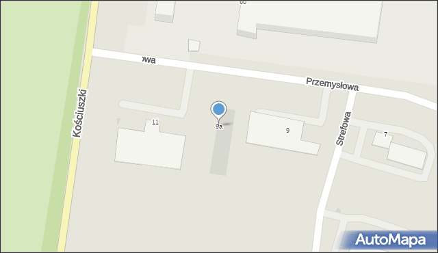 Bolesławiec, Przemysłowa, 9a, mapa Bolesławca