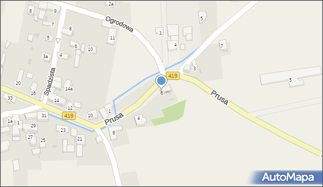 Branice, Prusa Bolesława, 6, mapa Branice