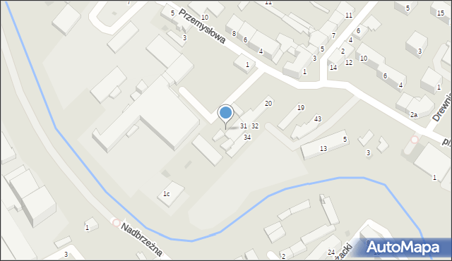 Braniewo, Przemysłowa, 1b, mapa Braniewo