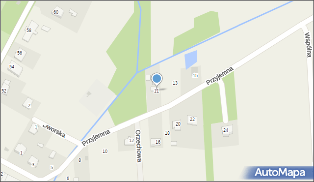 Brańszczyk, Przyjemna, 11, mapa Brańszczyk