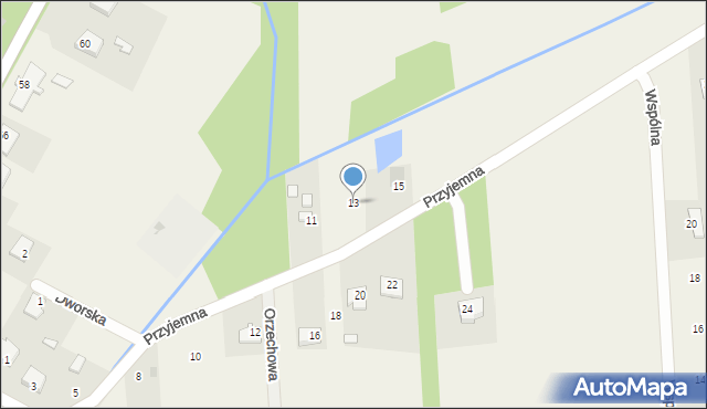 Brańszczyk, Przyjemna, 13, mapa Brańszczyk