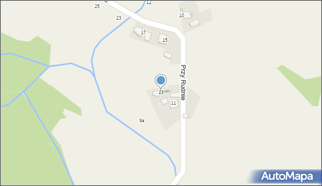 Brodła, Przy Rudnie, 13, mapa Brodła