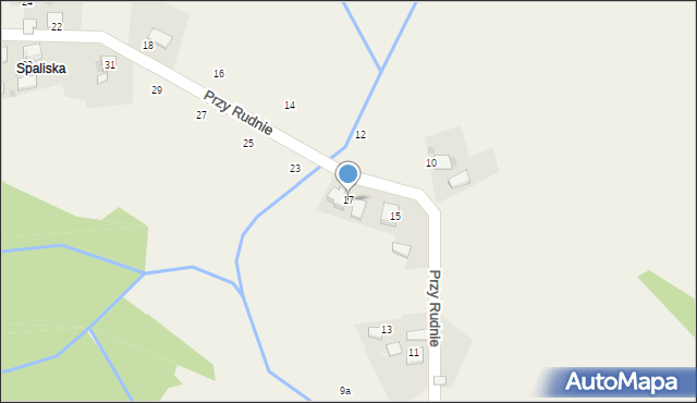 Brodła, Przy Rudnie, 17, mapa Brodła