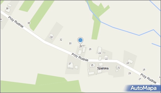 Brodła, Przy Rudnie, 28, mapa Brodła