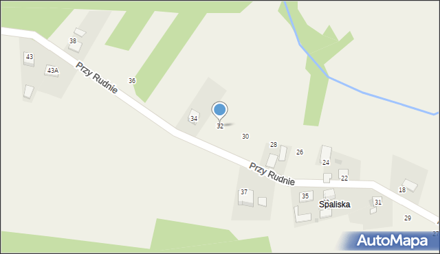 Brodła, Przy Rudnie, 32, mapa Brodła