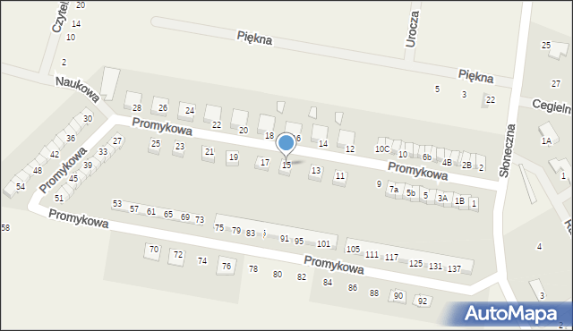 Brodowo, Promykowa, 15, mapa Brodowo