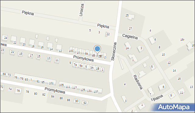 Brodowo, Promykowa, 4, mapa Brodowo