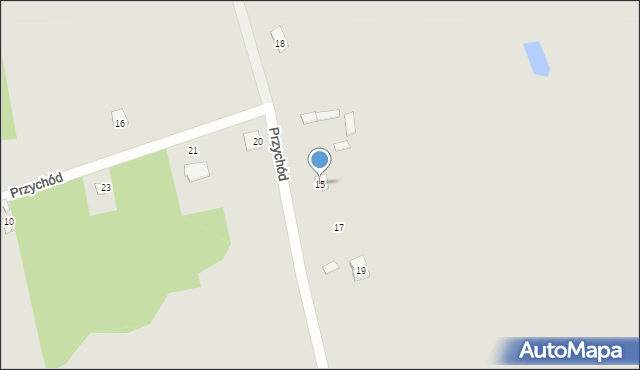 Brok, Przychód, 15, mapa Brok